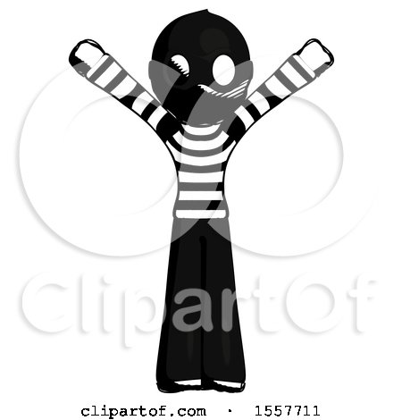 Ink Thief Man with Arms out Joyfully by Leo Blanchette