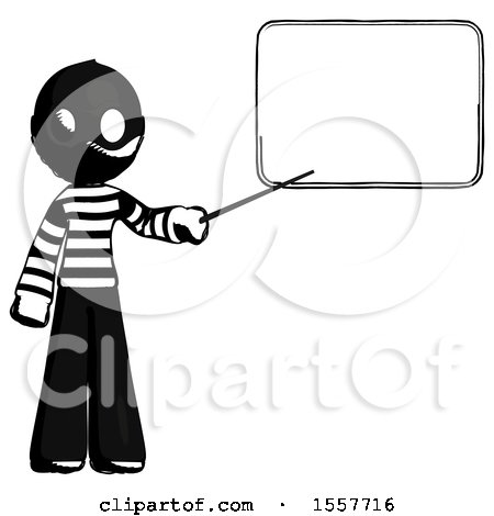 Ink Thief Man Giving Presentation in Front of Dry-erase Board by Leo Blanchette