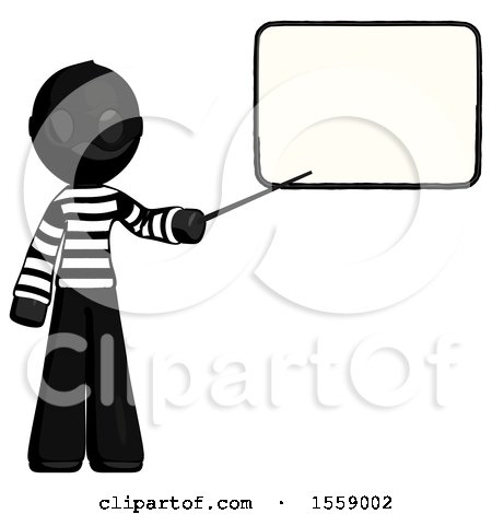 Black Thief Man Giving Presentation in Front of Dry-erase Board by Leo Blanchette