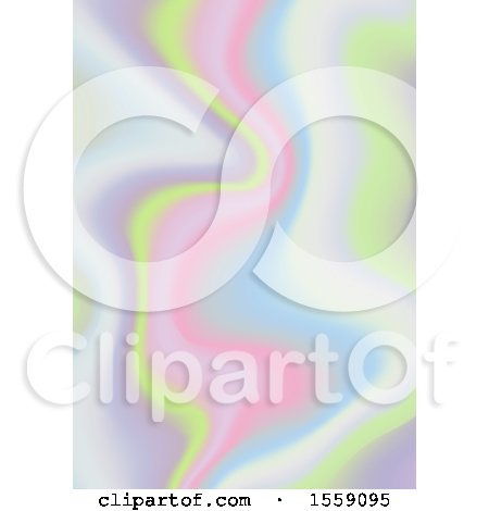 Clipart of a Holographic Background - Royalty Free Vector Illustration by KJ Pargeter