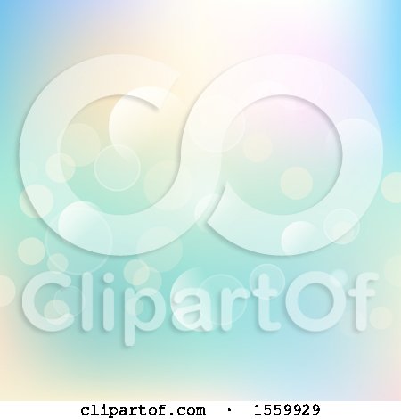 Clipart of a Background of Bokeh Flares - Royalty Free Vector Illustration by KJ Pargeter