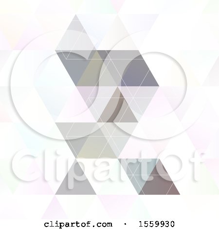 Clipart of a Scandinavian Style Abstract Triangular Art Background - Royalty Free Vector Illustration by KJ Pargeter