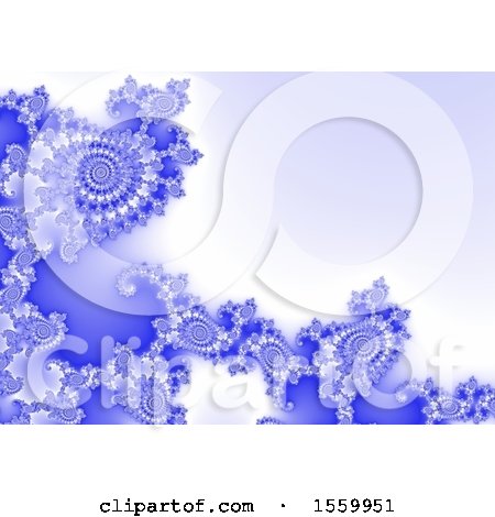 Clipart of a Frozen Fractal Background - Royalty Free Illustration by dero