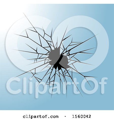 Clipart of Broken Glass - Royalty Free Vector Illustration by Lal Perera
