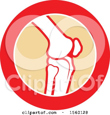 Clipart of a Human Knee Joint Design - Royalty Free Vector Illustration by Vector Tradition SM