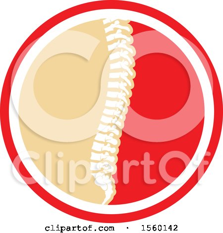 Clipart of a Human Spine Design - Royalty Free Vector Illustration by Vector Tradition SM