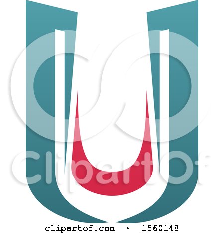 Clipart of an Abstract Letter U Logo Design - Royalty Free Vector Illustration by Vector Tradition SM