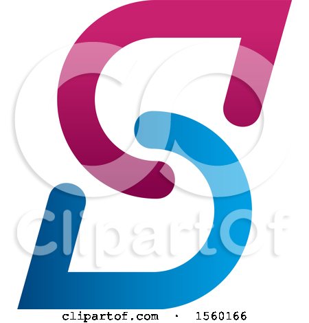 Clipart of an Abstract Letter S Logo Design - Royalty Free Vector Illustration by Vector Tradition SM