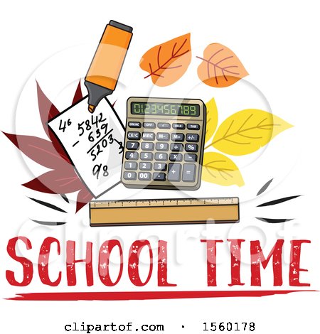 Clipart of a Back to School Design - Royalty Free Vector Illustration by Vector Tradition SM