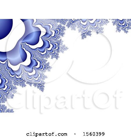 Clipart of a Frozen Fractal Background - Royalty Free Illustration by dero
