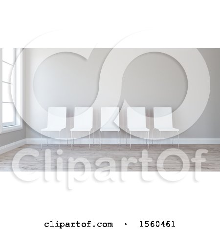 Clipart of a 3d Room Interior with Chairs - Royalty Free Illustration by KJ Pargeter