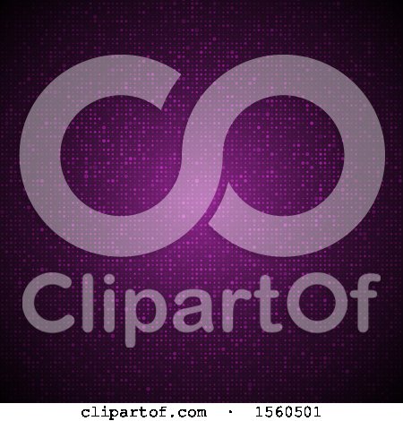 Clipart of a Purple Halftone Dot Background - Royalty Free Vector Illustration by KJ Pargeter