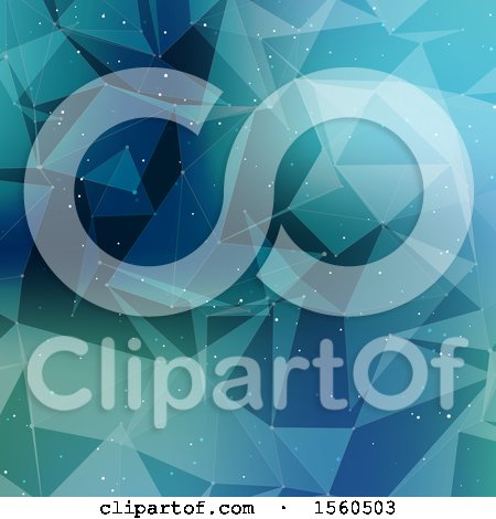 Clipart of a Geometric Network Background - Royalty Free Vector Illustration by KJ Pargeter