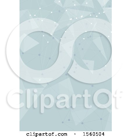 Clipart of a Geometric Network Background - Royalty Free Vector Illustration by KJ Pargeter
