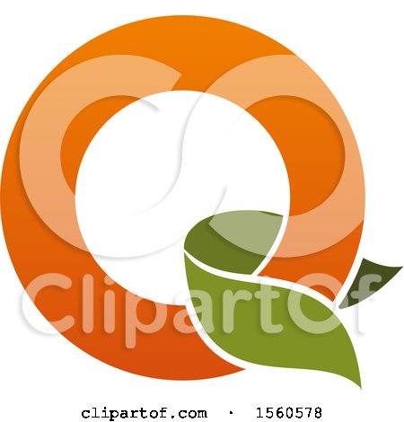 Clipart of a Letter Q or O Logo Design - Royalty Free Vector Illustration by Vector Tradition SM