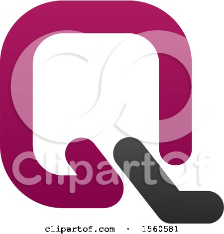 Clipart of a Letter Q Logo Design - Royalty Free Vector Illustration by Vector Tradition SM