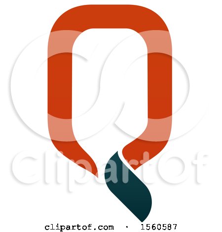 Clipart of a Letter Q Logo Design - Royalty Free Vector Illustration by Vector Tradition SM