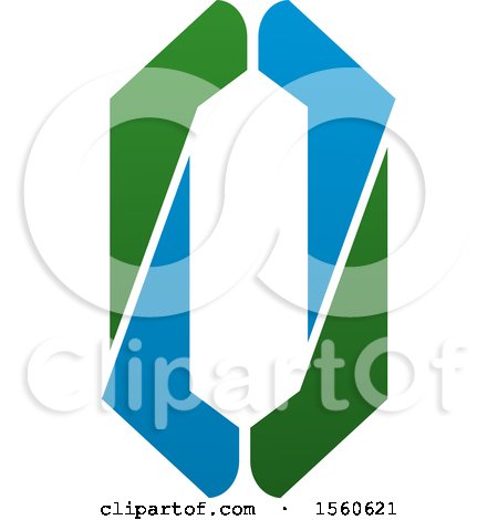 Clipart of a Letter O Logo Design - Royalty Free Vector Illustration by Vector Tradition SM