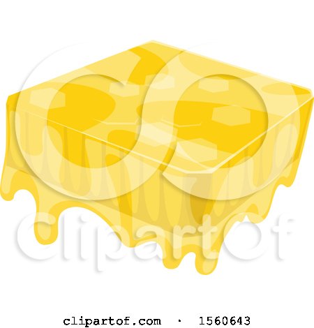 Clipart of a Block of Honey - Royalty Free Vector Illustration by Vector Tradition SM