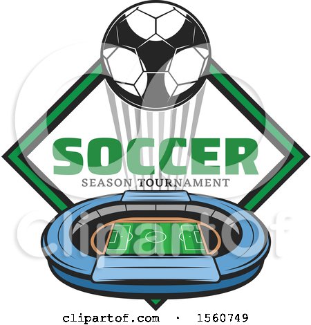 Clipart of a Soccer Design - Royalty Free Vector Illustration by Vector Tradition SM