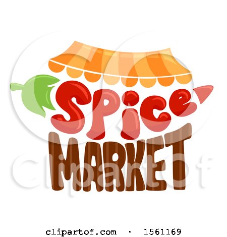 Clipart of a Spice Market Design - Royalty Free Vector Illustration by BNP Design Studio