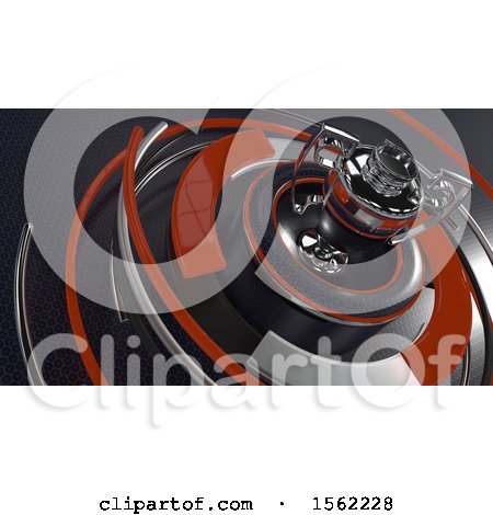 Clipart of a 3d Sports Trophy Background - Royalty Free Illustration by KJ Pargeter