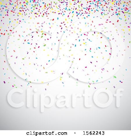 Clipart of a Confetti Background - Royalty Free Vector Illustration by KJ Pargeter