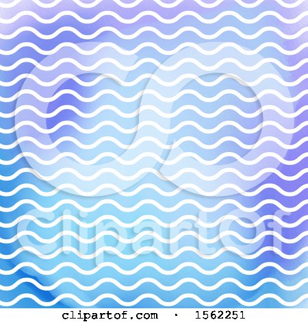 Clipart of a Wavy Pattern Background - Royalty Free Vector Illustration by KJ Pargeter
