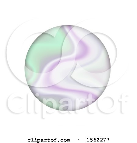 Clipart of a Holographic Circle on a White Background - Royalty Free Vector Illustration by KJ Pargeter