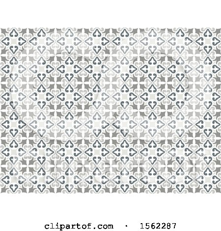 Clipart of a Vintage Decorative Tile Background - Royalty Free Vector Illustration by dero