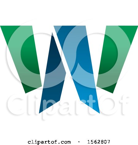 Clipart of a Letter W Logo Design - Royalty Free Vector Illustration by Vector Tradition SM