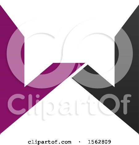 Clipart of a Letter W Logo Design - Royalty Free Vector Illustration by Vector Tradition SM