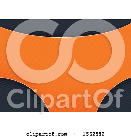 Clipart of a Dark Gray and Orange Background - Royalty Free Vector Illustration by dero