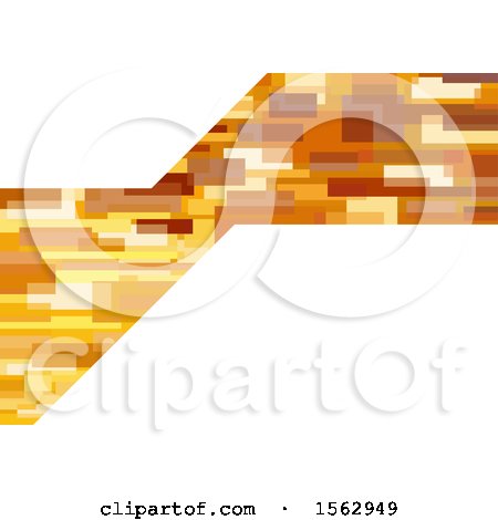 Clipart of a Golden and White Abstract Background - Royalty Free Vector Illustration by dero