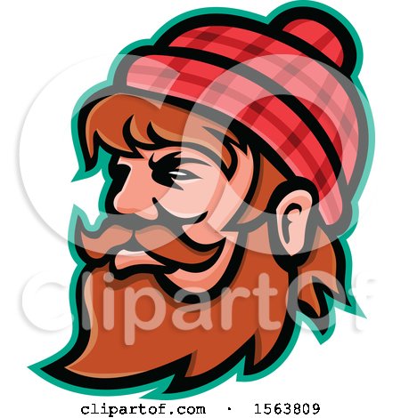 Clipart of a Mascot of Paul Bunyan - Royalty Free Vector Illustration by patrimonio
