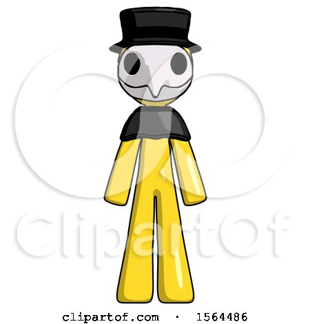 Yellow Plague Doctor Man Standing Facing Forward by Leo Blanchette