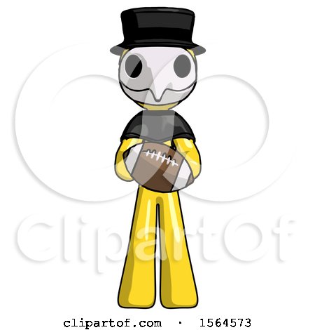 Yellow Plague Doctor Man Giving Football to You by Leo Blanchette