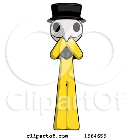 Yellow Plague Doctor Man Laugh, Giggle, or Gasp Pose by Leo Blanchette