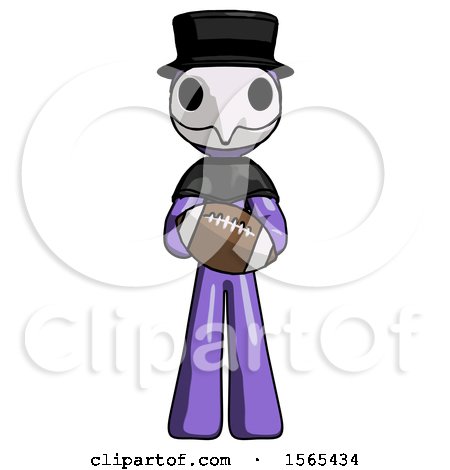Purple Plague Doctor Man Giving Football to You by Leo Blanchette