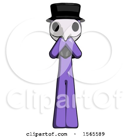 Purple Plague Doctor Man Laugh, Giggle, or Gasp Pose by Leo Blanchette