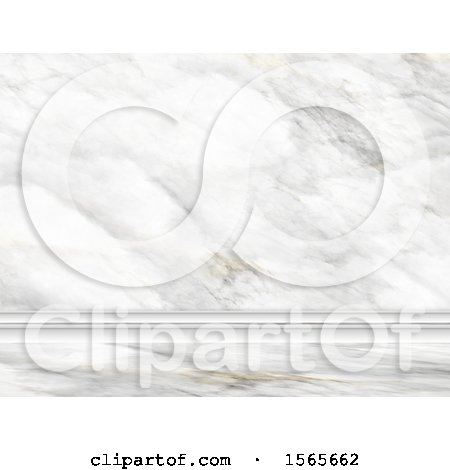 Clipart of a 3d Marble Room Interior - Royalty Free Illustration by KJ Pargeter