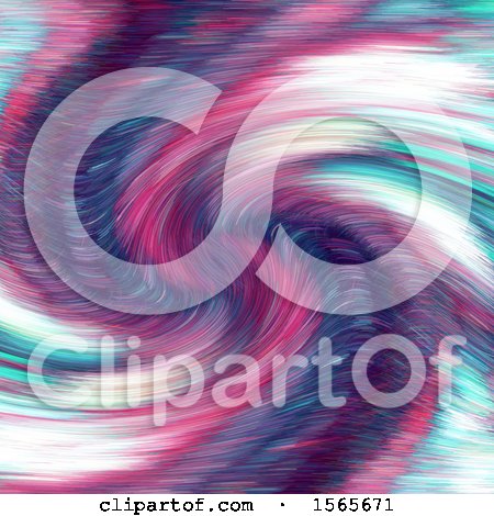 Clipart of a Colorful Swirl Background - Royalty Free Illustration by KJ Pargeter