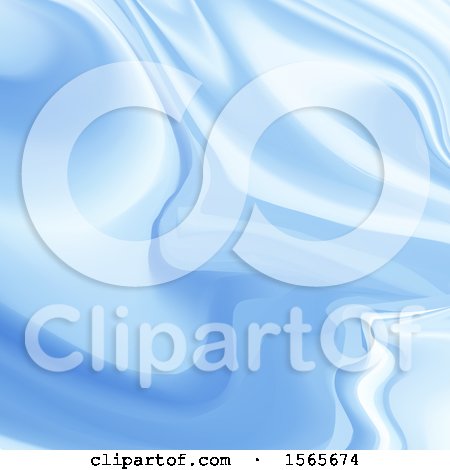 Clipart of a Blue Marble Background - Royalty Free Vector Illustration by KJ Pargeter