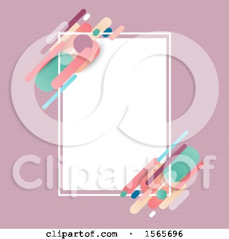 Clipart of a Retro Styled Frame - Royalty Free Vector Illustration by KJ Pargeter