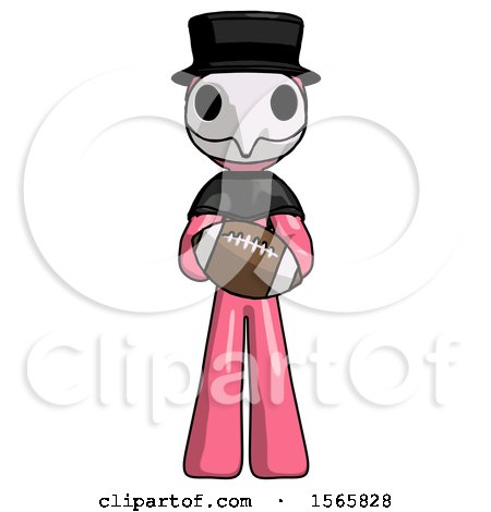 Pink Plague Doctor Man Giving Football to You by Leo Blanchette