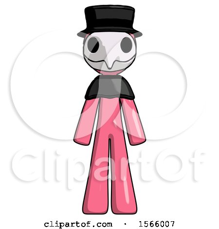 Pink Plague Doctor Man Standing Facing Forward by Leo Blanchette