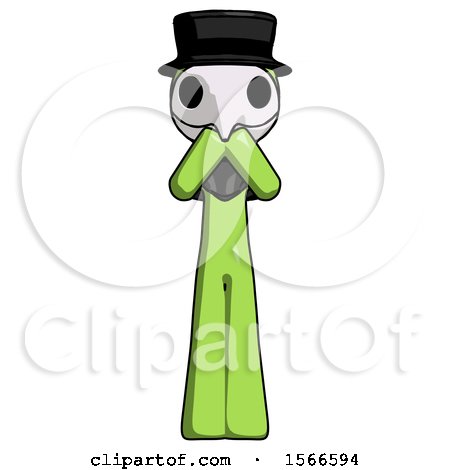 Green Plague Doctor Man Laugh, Giggle, or Gasp Pose by Leo Blanchette