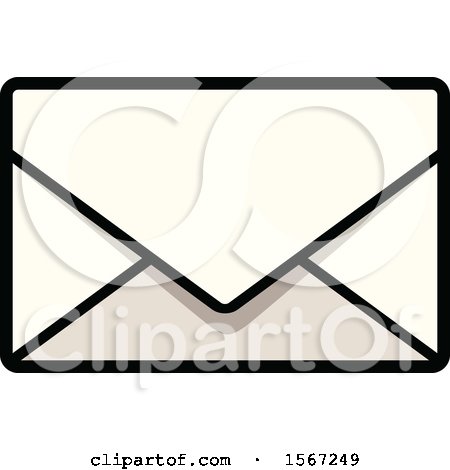 Clipart of a Mail Icon - Royalty Free Vector Illustration by dero
