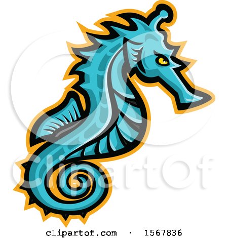 Clipart of a Tough BLANK Animal Mascot - Royalty Free Vector Illustration by patrimonio