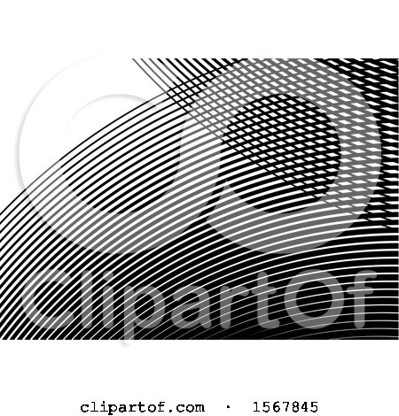 Clipart of a Black and White Background - Royalty Free Vector Illustration by dero